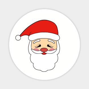 Funny Santa Claus Hat And Beard Magnet